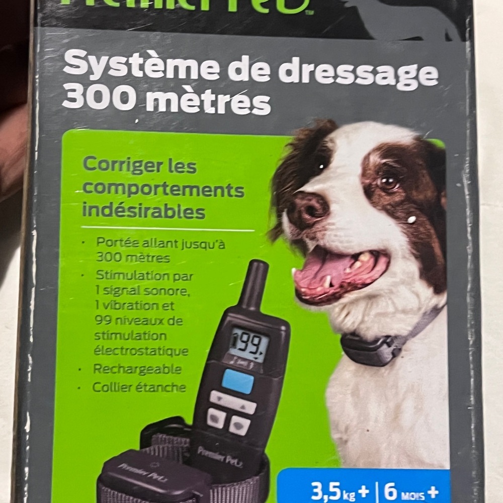 Premier Pet Yard Pro Dog Training Collar - Black and Blue